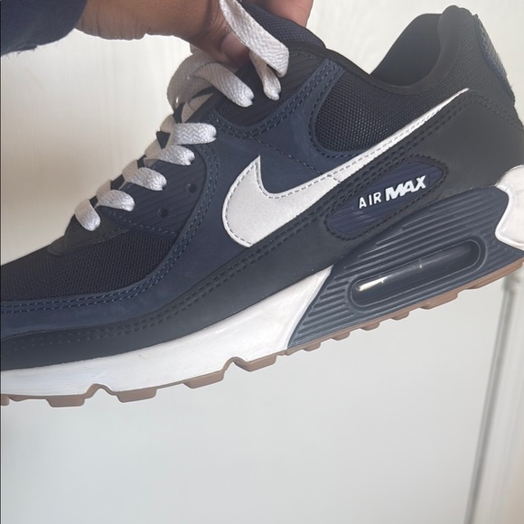 Nike Black and Blue Athletic Shoes with Swoosh Logo - Picture 9 of 11